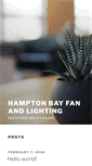 Mobile Screenshot of hamptonbayfanandlighting.com